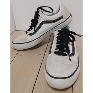 Vans Old Skool Pro Marshmallow and Black Sneakers